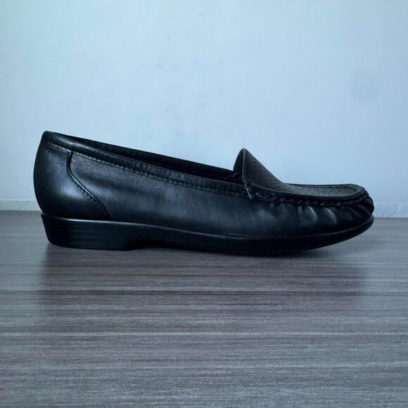 SAS Savvy Tripad Leather Loafers Shoes133 in Black - Picture 6 of 9